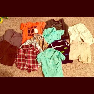 Boys Clothing LOT: Shorts and Shirts 3 - 12 Months